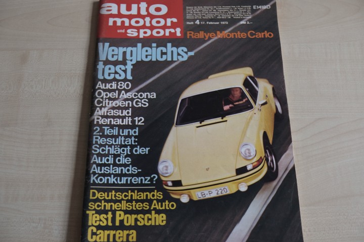 Deckblatt Auto Motor und Sport (04/1973)